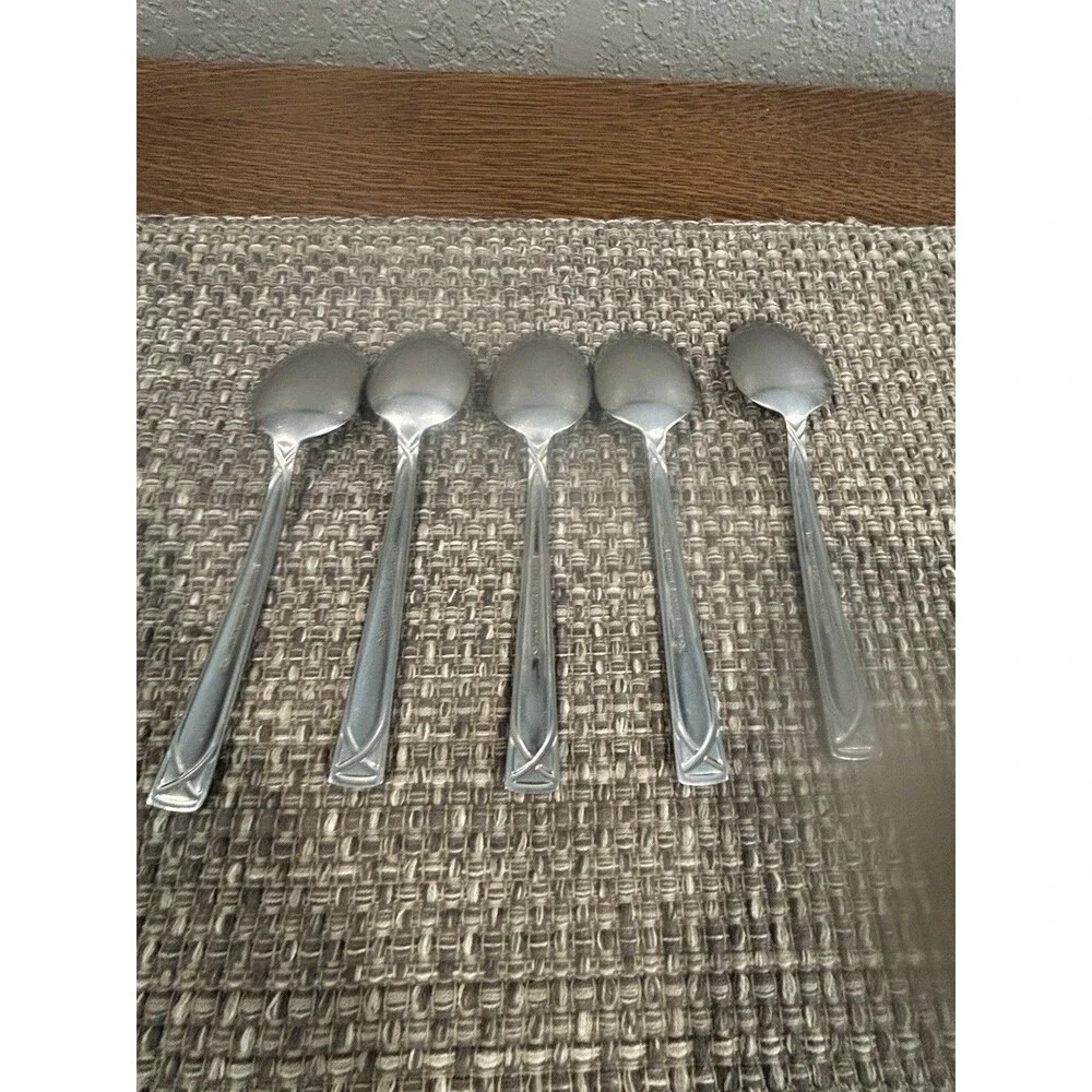 Cambridge Crossroad Sand Stainless Steel Tablespoons Set Of 5 Flatware